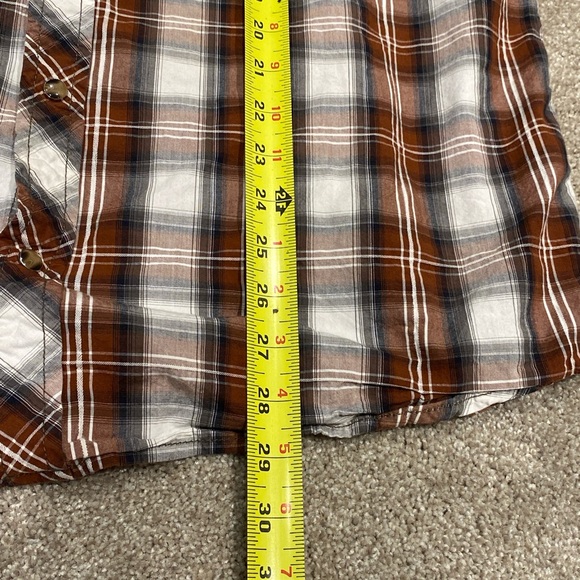 BKE BUCKLE Long Sleeve Plaid Pearl Snap‎ Button Shirt XL Slim Fit - Picture 6 of 6